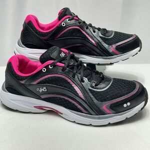 Women's Rykä Sky Walk Shoes Black Pink Size 8.5